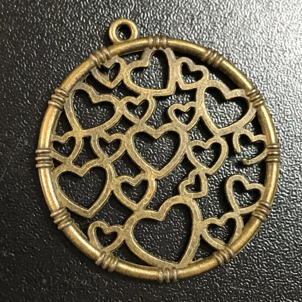 Brass Heart Pendant